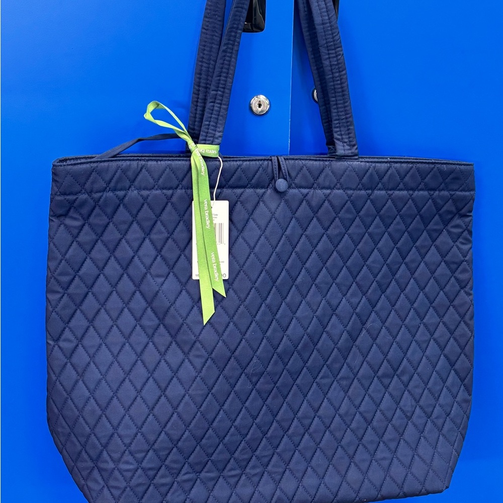 Vera Bradley Womens
Premium Cotton Original Tote, Peacoat One Size